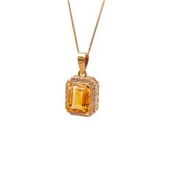 Citrine-pendant