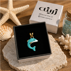 Dolphin-gold-pendant-blue-green