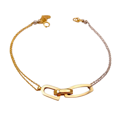 Double-row-chain-bracelet