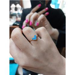 Enamel-heart-ring