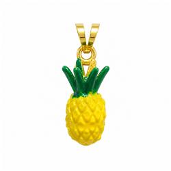 Fruit-gold-pendant-Pineapple