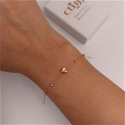 Gold-ball-bracelet