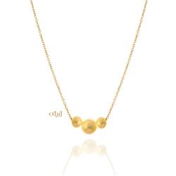 Gold-ball-necklace