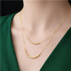 Gold-ball-necklace
