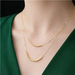 Gold-ball-necklace