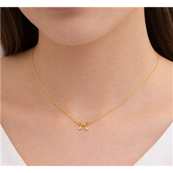Gold-bow-necklace