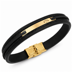 Gold-bracelet-with-leather