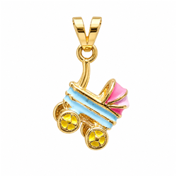 Gold-carriage-pendant