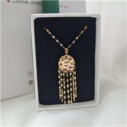 Gold-hammered-tassel-pendant