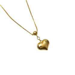 Gold-heart-necklace-with-single-ball