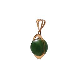 Gold-jade-pendant