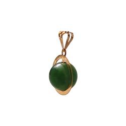 Gold-jade-pendant