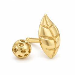 Gold-leaf-ear-piercing