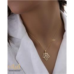 Gold-leaf-pendant