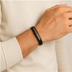 Gold-leather-bracelet