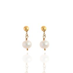 Gold-pearl-earrings