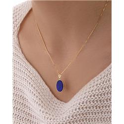 Gold-pendant-of-lapis-lazuli