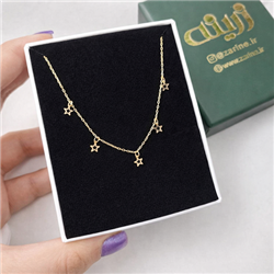 Gold-star-necklace