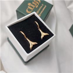 Gold-whale-tail-earrings