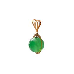 Green-agate-pendant