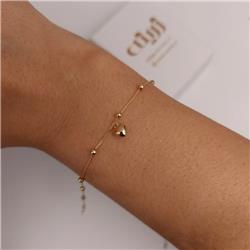 Heart-and-ball-bracelet