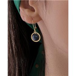 Kyanite-gold-earrings