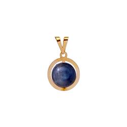 Kyanite-gold-pendant