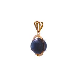 Kyanite-gold-pendant