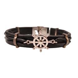 Gold-leather-bracelet