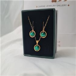 Malachite-gold-set