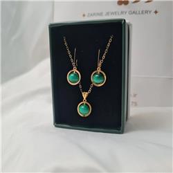 Malachite-gold-set