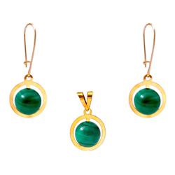Malachite-gold-set
