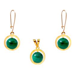 Malachite-gold-set