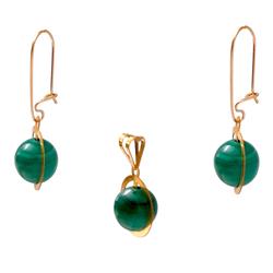 Malachite-gold-set