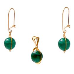 Malachite-gold-set