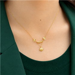 Gold-seashell-necklace