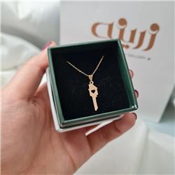 Gold-key-pendant