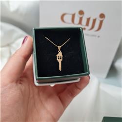 Gold-key-pendant