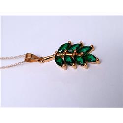 Olive-leaf-gold-pendant