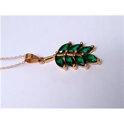 Olive-leaf-gold-pendant