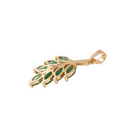 Olive-leaf-gold-pendant