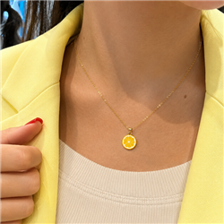 Orange gold pendant0