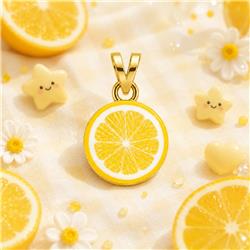 Orange gold pendant2