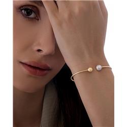 Pearl-ball-bangle-bracelet