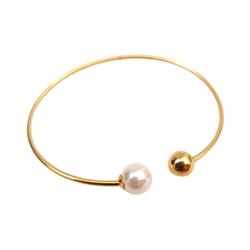 Pearl-ball-bangle-bracelet
