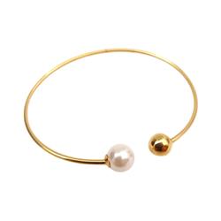 Pearl-ball-bangle-bracelet