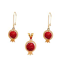 Pomegranate-gold-set