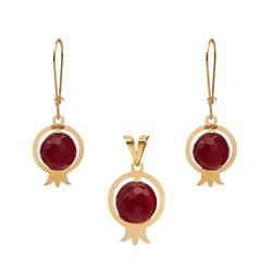Pomegranate-gold-set