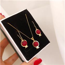 Pomegranate-gold-set