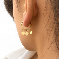 گوشواره طلا حلقه ای